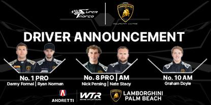 WTRAndretti Announces 2024 LST Drivers